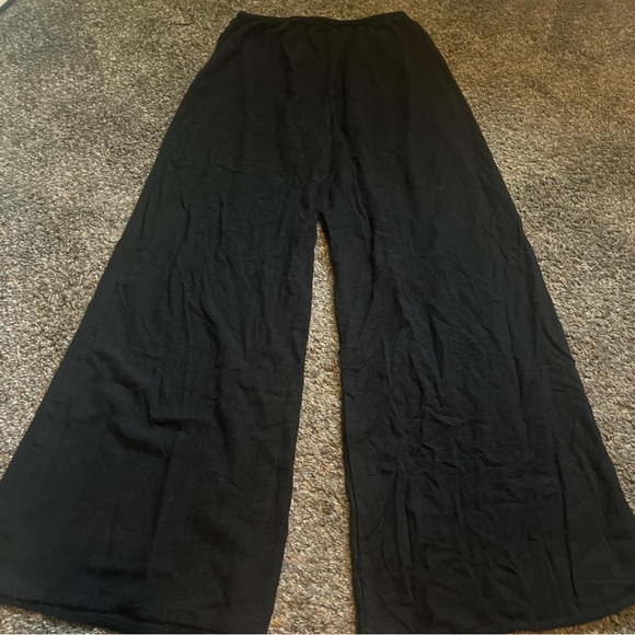 Black Wide Leg CJLA Linen Pants - Picture 2 of 5